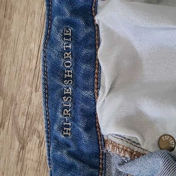 AE Shortie High Rise Shorts Crochet Pockets Size 4 - Picture 8 of 10